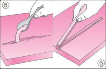 Applicare lo stucco nella fessura